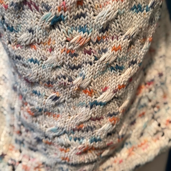 Anthropologie Pilcro Cowl Neck Multicolor Sweater Vest Size L - Picture 7 of 11